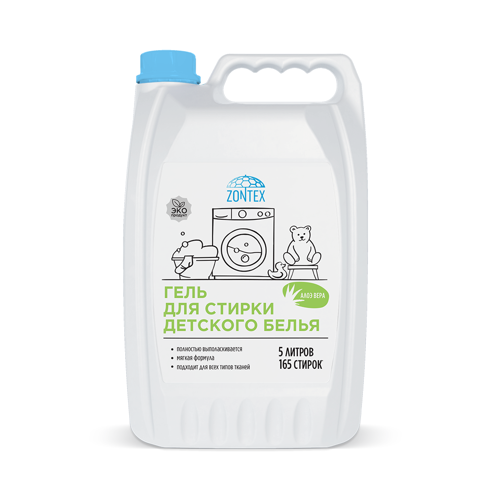 Гель для стирки детского белья Zontex (5л) Алоэ Вера