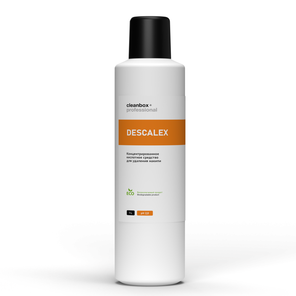 Концентрированное кислотное средство для удаления накипи CleanBox Professional Descalex (1л) концентрат