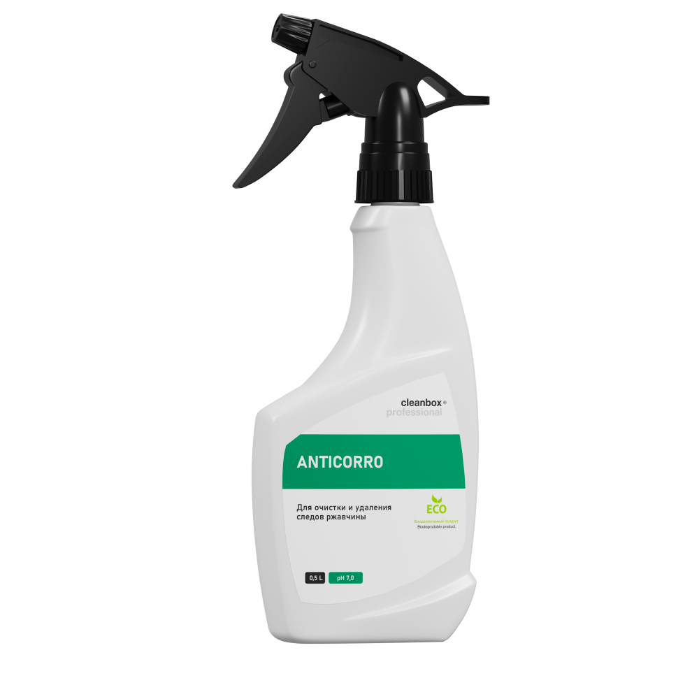 Средство для очистки и удаления следов ржавчины CleanBox Professional ANTICORRO (0,5л)