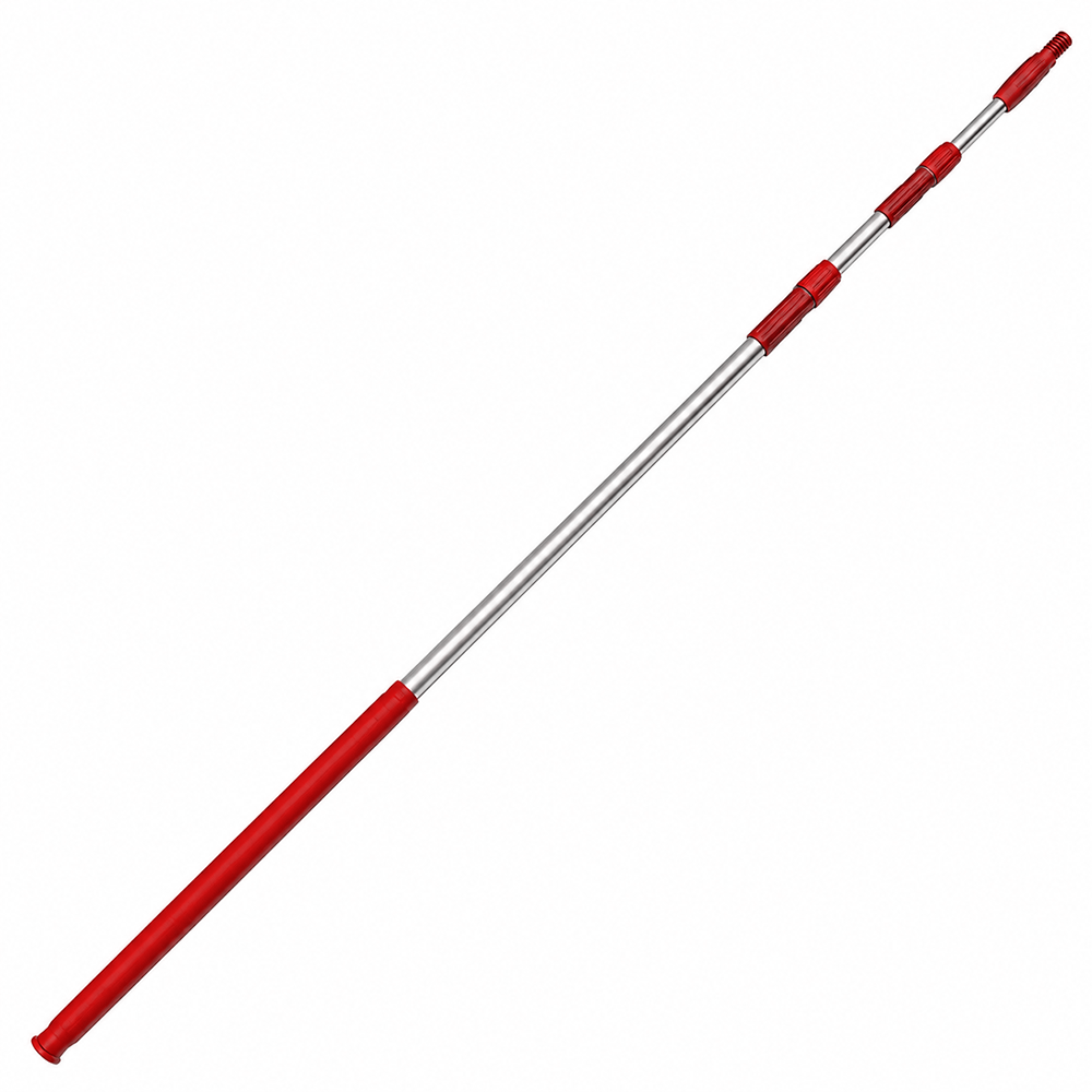 Рукоятка телескопическая алюминиевая, 2400-5000*40, красная