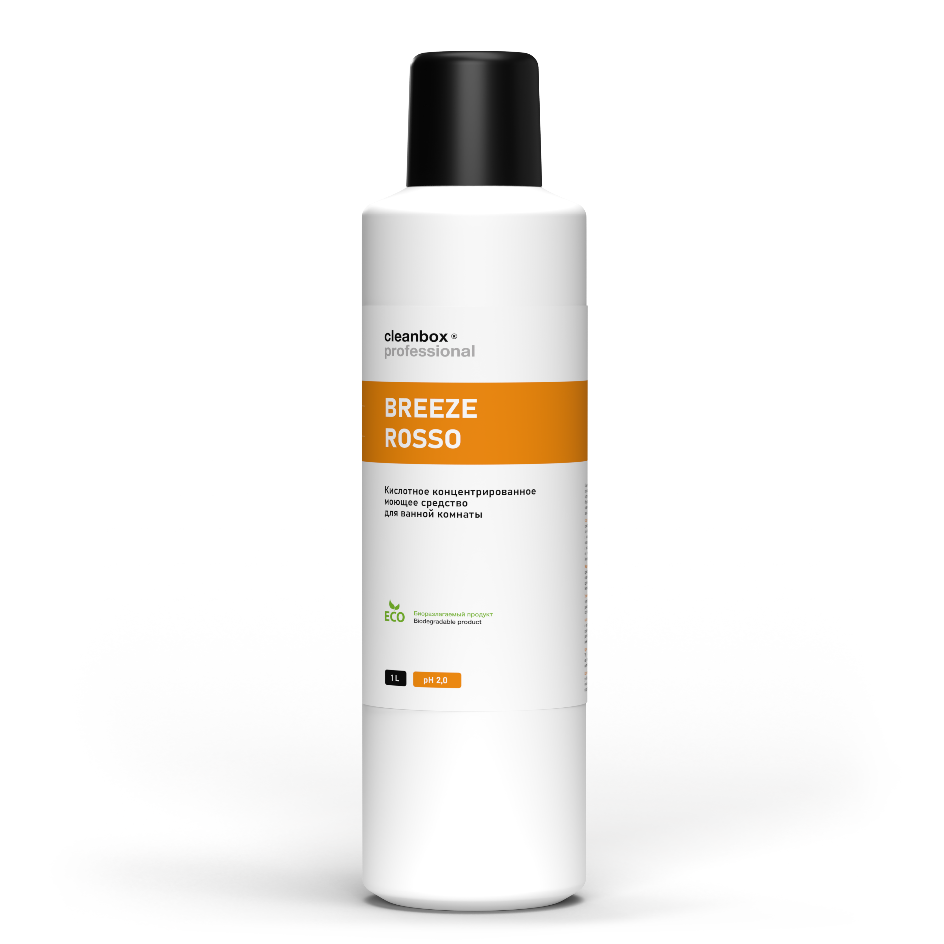Кислотное концентрированное моющее средство для ванной комнаты CleanBox Professional BREEZE ROSSO (1л) концентрат