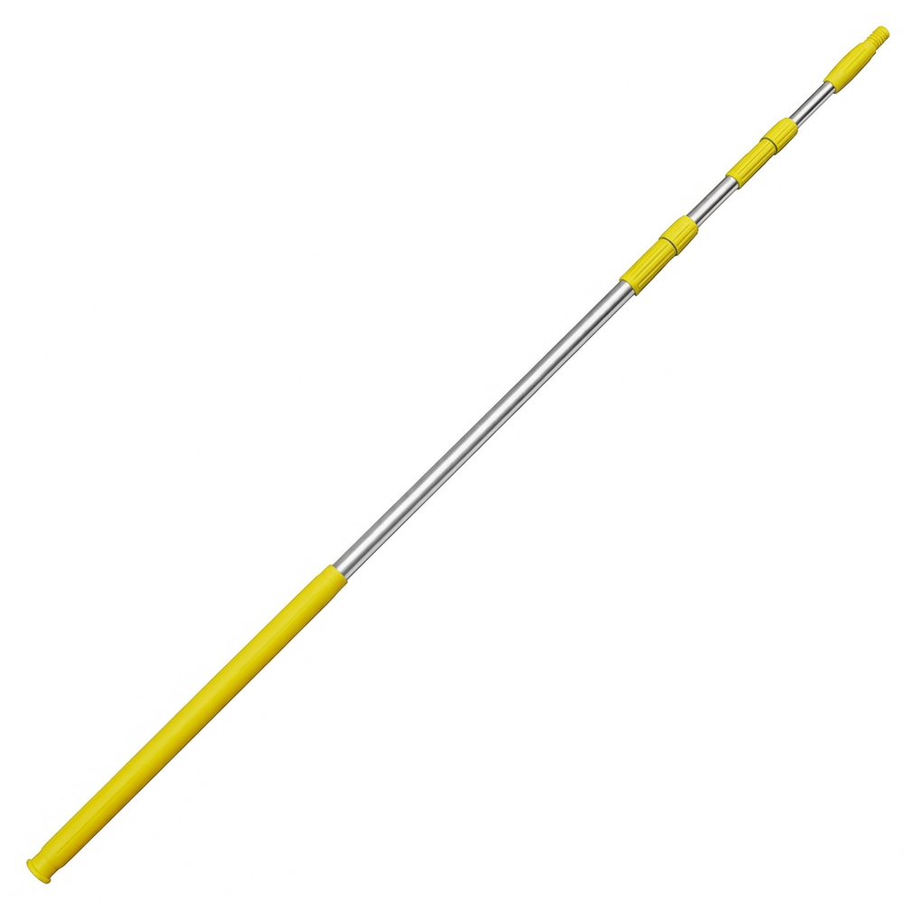 Рукоятка телескопическая алюминиевая, 2400-5000*40, желтая