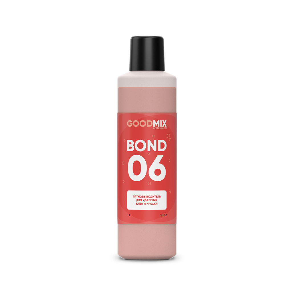 Пятновыводитель для удаления клея и краски GOODMIX Bond 06 (1л)
