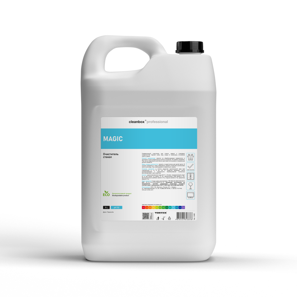 Очиститель стекол CleanBox Professional MAGIC (5л) готовый раствор