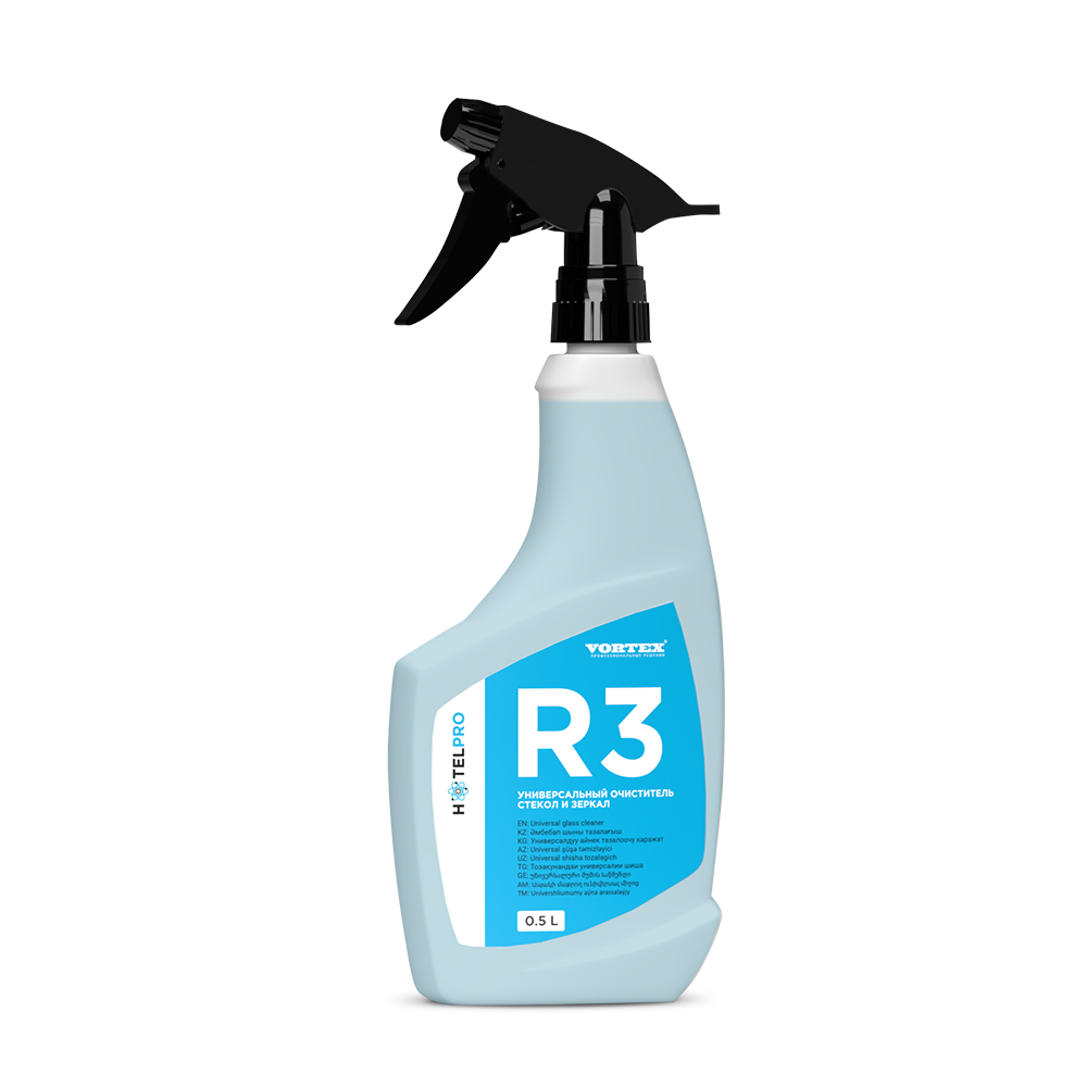 Универсальный очиститель стекол и зеркал VORTEX R3 (0,5л)