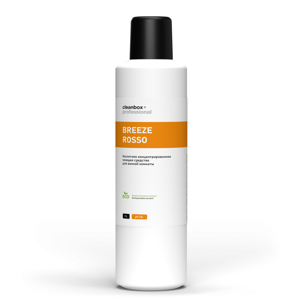 Кислотное концентрированное моющее средство для ванной комнаты CleanBox Professional BREEZE ROSSO (1л) концентрат