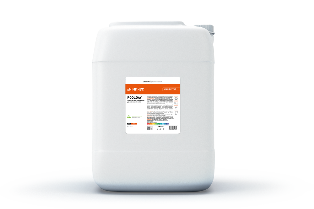 Средство для понижения уровня кислотности CleanBox Professional POOLDAY рН МИНУС (20л)